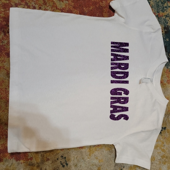 Rabbit Skins Other - Kids White Mardi Gras T-Shirt